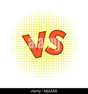 Concept of Confrontation, Together, Standoff, Final Fighting. Versus VS Letters Fight Background Stock Vector