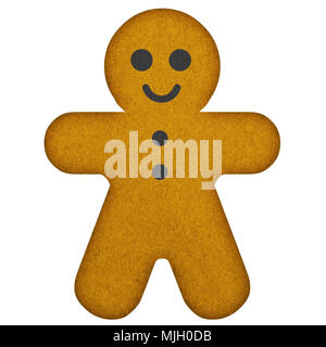 Gingerbread build from paper on white background Stock Photo