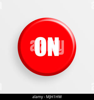 on button red Stock Photo