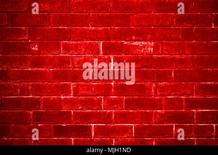 red brick wall getting older from the bottom Stock Photo