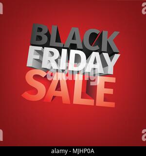 3D big friday sale text isolated on white background . Vector illustration . Stock Vector