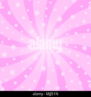 Cartoon Swirl Design. Vortex Starburst Spiral Twirl Square Stock Vector