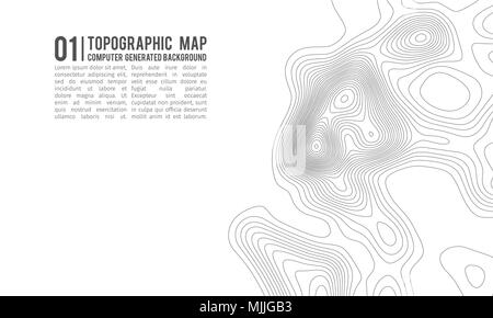 Topographic map contour background. Topo map with elevation. Contour map vector. Geographic World Topography map grid abstract vector illustration . Stock Vector