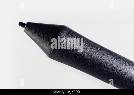 Macro photography of a tablet pen. Macro shot Stock Photo