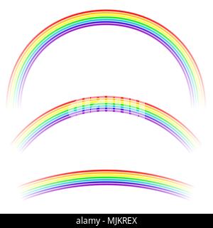Rainbow Icon Isolated Stock Vector