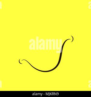 Cartoon Smile Logo Stock Vector