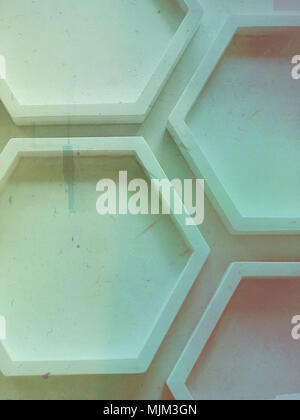 Abstract geometric backgraond with hexagonal pattern Stock Photo