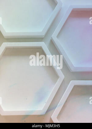 Abstract geometric backgraond with hexagonal pattern Stock Photo