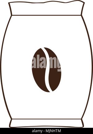 Isolated coffee sack icon Stock Vector