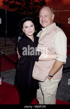 19 Jul 2000, Los Angeles, California, USA --- Delta Burke and Gerald McRaney at the NBC Press Tour Party at 'Jillian's Hi-Life Lanes' at the Universal City Walk. 7/19/00-Universal City, CA --- ' Tsuni / Bourquard 'Delta Burke and Gerald McRaney Delta Burke and Gerald McRaney Delta Burke and Gerald McRaney Event in Hollywood Life - California,  Red Carpet Event, Vertical, USA, Film Industry, Celebrities,  Photography, Bestof, Arts Culture and Entertainment, Topix  Celebrities fashion /  from the Red Carpet-1994-2000, one person, Vertical, Best of, Hollywood Life, Event in Hollywood Life - Calif Stock Photo