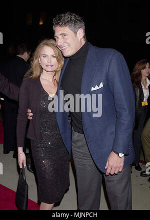 01 Dec 2000, Los Angeles, California, USA --- Original caption: Los Angeles, California: The premiere of Finding Forrester was held at the Academy of Motion Pictures in Los Angeles. --- ' Tsuni / Bourquard 'Rana Downey and Michael Nouri  Rana Downey and Michael Nouri  Rana Downey and Michael Nouri  Event in Hollywood Life - California,  Red Carpet Event, Vertical, USA, Film Industry, Celebrities,  Photography, Bestof, Arts Culture and Entertainment, Topix  Celebrities fashion /  from the Red Carpet-1994-2000, one person, Vertical, Best of, Hollywood Life, Event in Hollywood Life - California,  Stock Photo