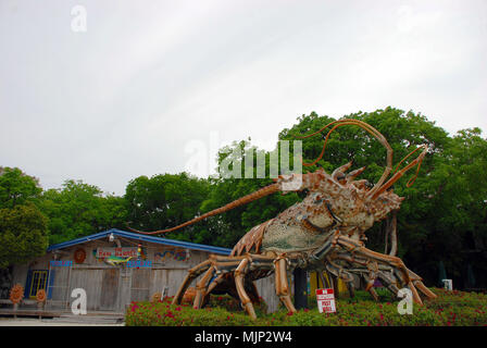 Big Betsy, the giant lobster found at Islamorada in the Florida Keys Stock Photo