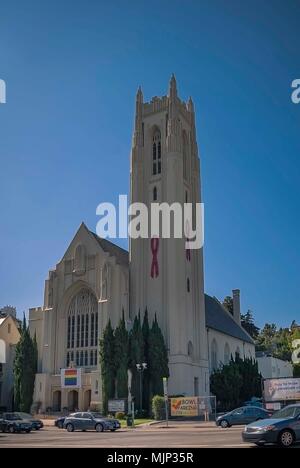 The Hollywood United Methodist Church in Hollywood Heights, Los Angeles Stock Photo