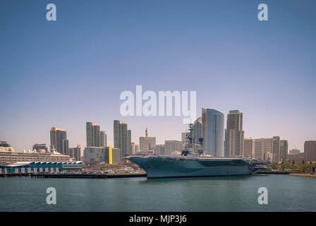 The USS Midway Museum in San Diego Stock Photo