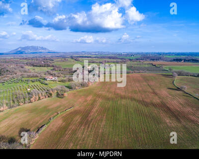 Landscape of the Roman countryside Stock Photo