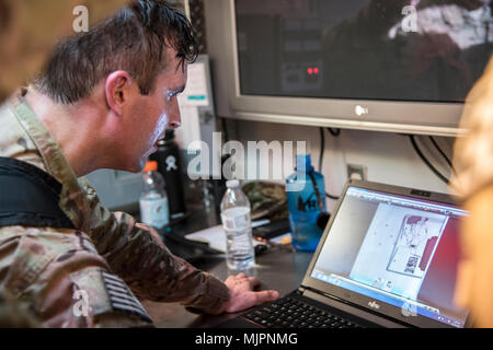 Tech Sgt Nickolas Adkisson 23d Civil Engineer Squadron Ces Explosive Ordinance Disposal Eod Team Leader Examines