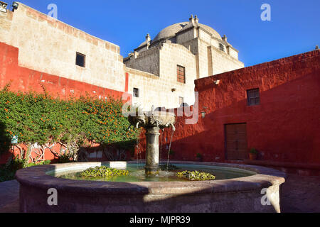 Santa Catalina Monastery in Arequipa (Peru) Stock Photo