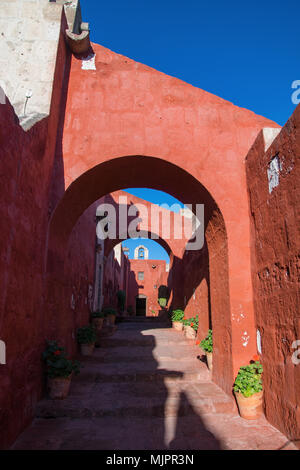 Santa Catalina Monastery in Arequipa (Peru) Stock Photo