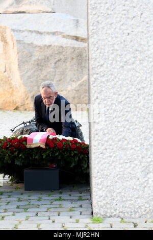 Vienna, Austria. 06. May 2018. To commemorate the victims of National Socialism. Picture shows the Austrian Federal President Alexander van der Bellen. Credit: Franz Perc / Alamy Live News Stock Photo