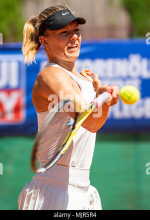 Karlsruhe, Deutschland. 06th May, 2018. Dalma Galfi (HUN/TCR). GES/Tennis/Bundesliga: TEC Waldau Stuttgart, 06.05.2018 | usage worldwide Credit: dpa/Alamy Live News Stock Photo