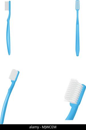 Small toothbrush icon, realistic style Stock Vector Image & Art - Alamy