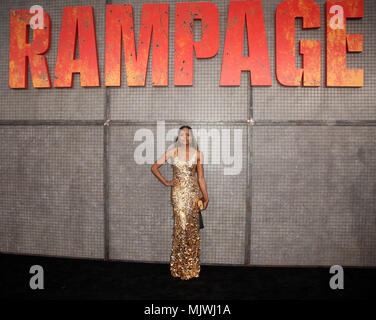 Celebrities attend 'Rampage' film premiere at the Microsoft Theater.  Featuring: Naomie Harris Where: Los Angeles, California, United States When: 05 Apr 2018 Credit: Brian To/WENN.com Stock Photo