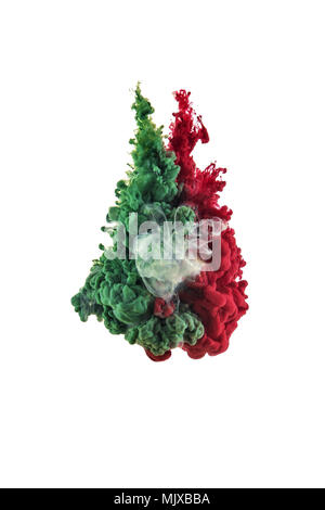 color splashes of ink Stock Photo