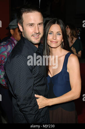 David Arquette and wife Courtney Cox-Arquette arriving at the Longest Yard Premiere at the Chinese Theatre in Los Angeles. May 19, 2005.           -            01 ArquetteDav CoxCourtney.JPG           -              01 ArquetteDav CoxCourtney.JPG01 ArquetteDav CoxCourtney  Event in Hollywood Life - California,  Red Carpet Event, Vertical, USA, Film Industry, Celebrities,  Photography, Bestof, Arts Culture and Entertainment, Topix Celebrities fashion /  from the Red Carpet-, Vertical, Best of, Hollywood Life, Event in Hollywood Life - California,  Red Carpet , USA, Film Industry, Celebrities,   Stock Photo