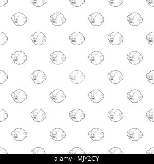 Robotic ball pattern vector seamless Stock Vector