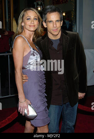 Christine Taylor and husband Ben Stiller arriving at the Meet The Fockers Premiere at the Universal Amphitheatre in Los Angeles. December 16, 2004.          -            01-StillerBen TaylorChrist.JPG           -              01-StillerBen TaylorChrist.JPG01-StillerBen TaylorChrist  Event in Hollywood Life - California,  Red Carpet Event, Vertical, USA, Film Industry, Celebrities,  Photography, Bestof, Arts Culture and Entertainment, Topix Celebrities fashion /  from the Red Carpet-, Vertical, Best of, Hollywood Life, Event in Hollywood Life - California,  Red Carpet , USA, Film Industry, Cele Stock Photo