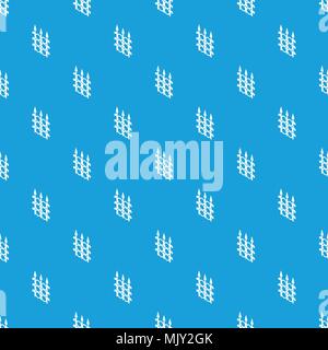 Metal fence pattern vector seamless blue Stock Vector
