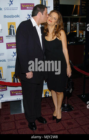 John Travolta and wife Kelly Preston arriving at the A Love Song For Bobby Long Los Angeles Premiere at the Arclight Theatre in Los Angeles. October 17, 2004.          -            04-TravoltaJohn PrestonK.JPG           -              04-TravoltaJohn PrestonK.JPG04-TravoltaJohn PrestonK  Event in Hollywood Life - California,  Red Carpet Event, Vertical, USA, Film Industry, Celebrities,  Photography, Bestof, Arts Culture and Entertainment, Topix Celebrities fashion /  from the Red Carpet-, Vertical, Best of, Hollywood Life, Event in Hollywood Life - California,  Red Carpet , USA, Film Industry, Stock Photo