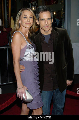 Christine Taylor and husband Ben Stiller arriving at the Meet The Fockers Premiere at the Universal Amphitheatre in Los Angeles. December 16, 2004.          -            05-StillerB TaylorChristine.JPG           -              05-StillerB TaylorChristine.JPG05-StillerB TaylorChristine  Event in Hollywood Life - California,  Red Carpet Event, Vertical, USA, Film Industry, Celebrities,  Photography, Bestof, Arts Culture and Entertainment, Topix Celebrities fashion /  from the Red Carpet-, Vertical, Best of, Hollywood Life, Event in Hollywood Life - California,  Red Carpet , USA, Film Industry, C Stock Photo