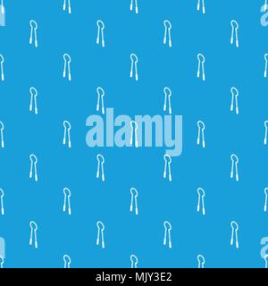 Clamping mites pattern vector seamless blue Stock Vector