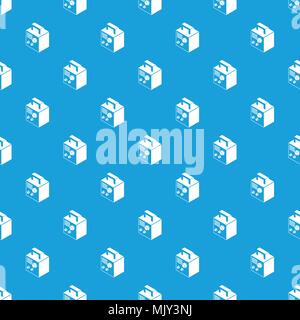 Electro welding machine pattern vector seamless blue Stock Vector