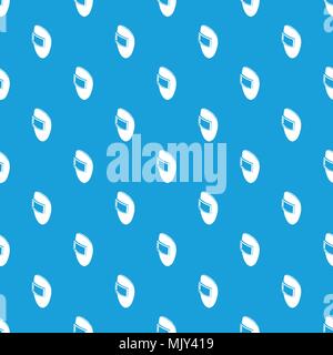 Welding mask pattern vector seamless blue Stock Vector