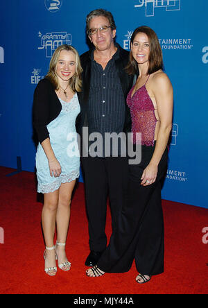 Tim Allen with daughter and girlfriend  Jane Hajduk arriving at the Grammy Jam Event at the Wiltern Theatre in Los Angeles.December 11, 2004.          -            AllenTim JaneHajduk Kady066.JPG           -              AllenTim JaneHajduk Kady066.JPGAllenTim JaneHajduk Kady066  Event in Hollywood Life - California,  Red Carpet Event, Vertical, USA, Film Industry, Celebrities,  Photography, Bestof, Arts Culture and Entertainment, Topix Celebrities fashion /  from the Red Carpet-, Vertical, Best of, Hollywood Life, Event in Hollywood Life - California,  Red Carpet , USA, Film Industry, Celebri Stock Photo