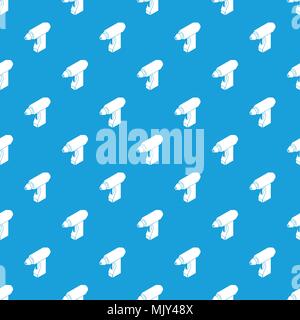 Manual welding torch pattern vector seamless blue Stock Vector