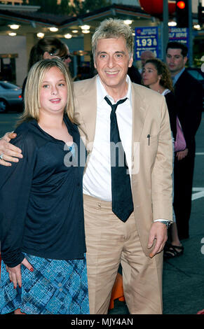 Al Pacino and daughter Julie arrives at the premiere of Simone at the Mann National Theatre in Los Angeles. August 13, 2002.           -            AlPacino daughter Julie04.JPG           -              AlPacino daughter Julie04.JPGAlPacino daughter Julie04  Event in Hollywood Life - California,  Red Carpet Event, Vertical, USA, Film Industry, Celebrities,  Photography, Bestof, Arts Culture and Entertainment, Topix Celebrities fashion /  from the Red Carpet-, Vertical, Best of, Hollywood Life, Event in Hollywood Life - California,  Red Carpet , USA, Film Industry, Celebrities,  movie celebriti Stock Photo