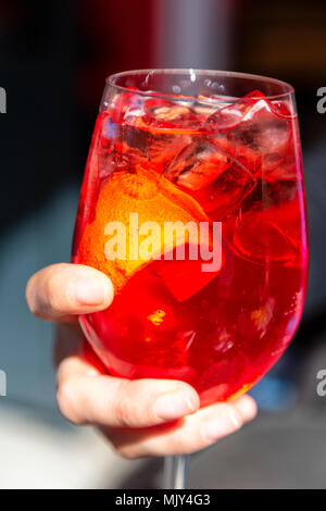 in cyprus the spritz tasty bitter like concept of party and  friends Stock Photo