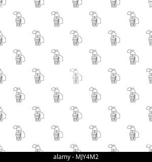 Spray insects pattern vector seamless Stock Vector