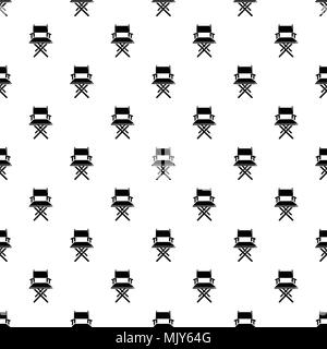 Director chair pattern vector seamless Stock Vector