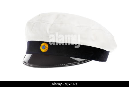 Traditional Swedish graduation cap isolated on white. Stock Photo