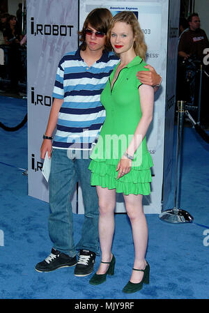 Thora Birch with her brother arriving at the i,Robot Premiere at the Westwood Village in Los Angeles. July 7, 2004.           -            BirchThora brother010.JPG           -              BirchThora brother010.JPGBirchThora brother010  Event in Hollywood Life - California,  Red Carpet Event, Vertical, USA, Film Industry, Celebrities,  Photography, Bestof, Arts Culture and Entertainment, Topix Celebrities fashion /  from the Red Carpet-, Vertical, Best of, Hollywood Life, Event in Hollywood Life - California,  Red Carpet , USA, Film Industry, Celebrities,  movie celebrities, TV celebrities, M Stock Photo