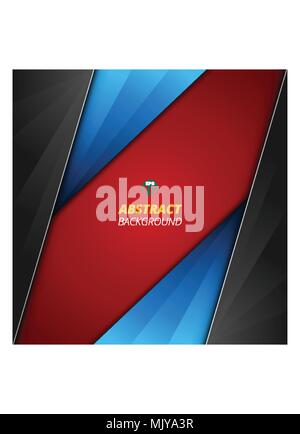 Abstract background of luxury red black blue smooth soft gradient color cover. Illustration vector eps10 Stock Vector
