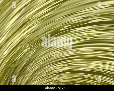 fractal gold yellow texture background with smooth spiral lines Stock Photo