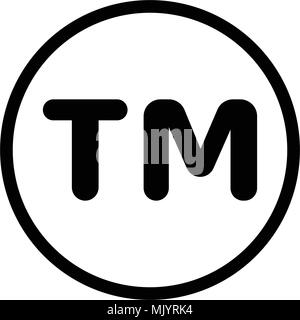 SM symbol mark vector icon, isolated on white background Stock Vector
