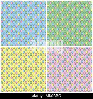 Easter Eggs Texture Collection Stock Vector