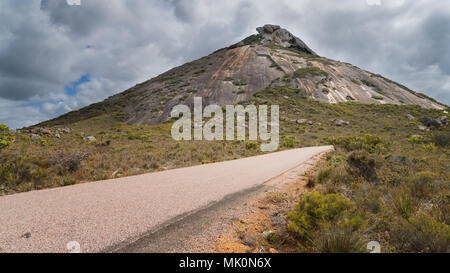 Panoramic view to the Frenchman Peak, one of the highlights in the Cape Le Grand National Park, Western Australia Stock Photo