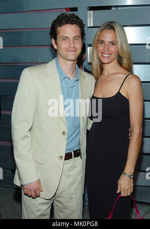 Kirk Cameron and wife Chelsea Noble at the 2004 ABC All-Star Party at ...
